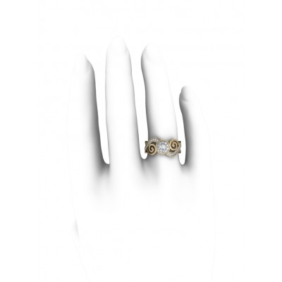 Charming diamond engagement ring